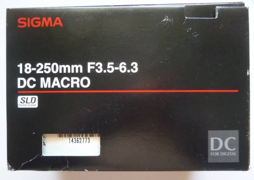Sigma zoom 250mm 5 6 - 18-250mm, f/3.5-6.3