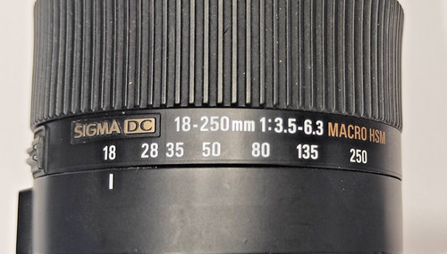 Sigma 250mm 6 - sigma, 18-250mm